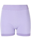 Nagnata Yoni Mini Compression Shorts In Purple