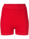 Nagnata Yoni Mini Compression Shorts In Red