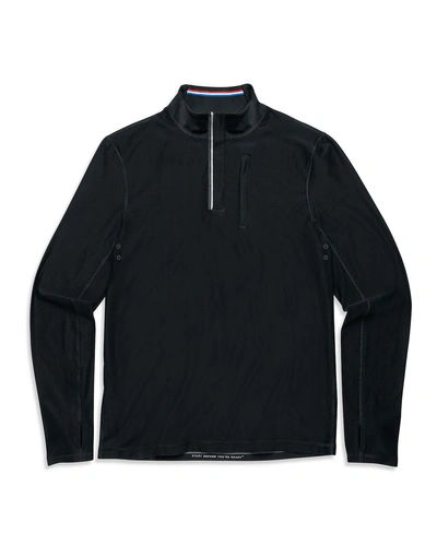 Fourlaps Men's Venture Half-zip Pullover Sweater In Black