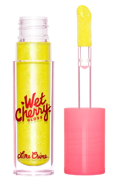 Lime Crime Wet Cherry Lip Gloss In Fluorescent Cherry