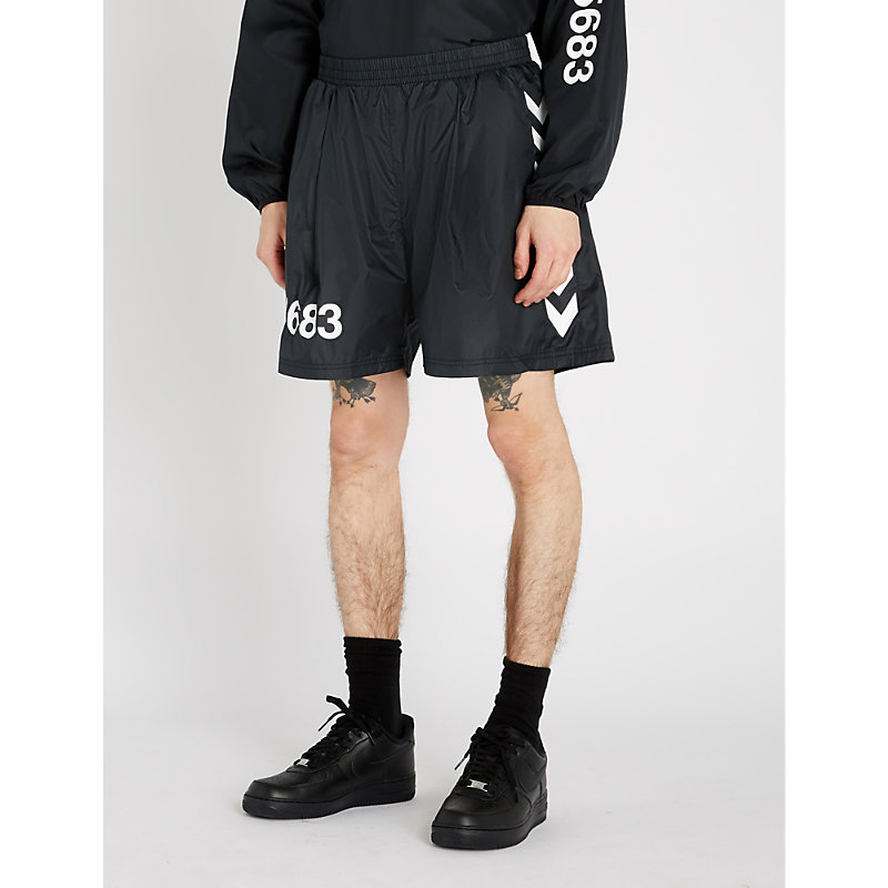 Hummel X Willy Chavarria Relaxed-fit Shell Shorts In Black | ModeSens