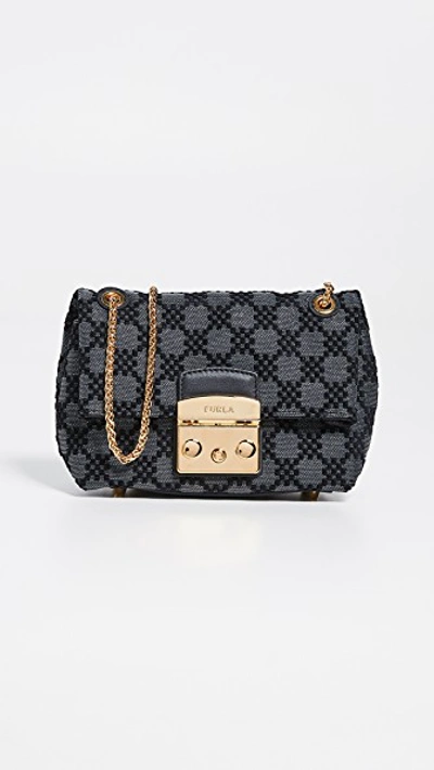 Furla Metropolis Mini Crossbody Bag In Onyx