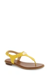 Yellow Saffiano Leather