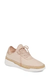 Michael Michael Kors Finch Logo Espadrille Sneaker In Pink/ Gold Fabric