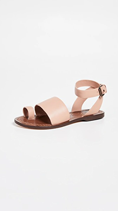 Free People Torrence Ankle Wrap Sandal In Blush