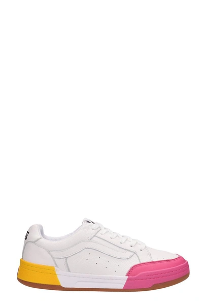 Vans White Leather Highland Sneakers | ModeSens