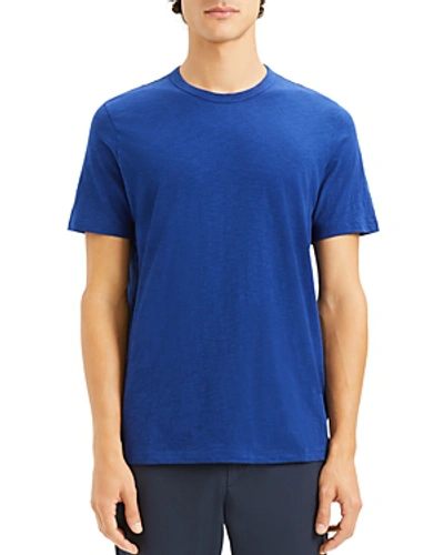 Theory Essential Crewneck Short Sleeve Tee In Admiral