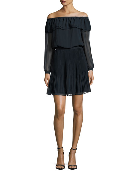 michael kors off the shoulder dress