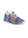 Akid Little Girl's & Girl's Chase Floral Sneakers In Blue Multi