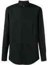 Dsquared2 Spread Collar Shirt In Black