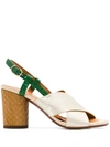 Chie Mihara Giles Opera Sandals In White