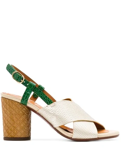 Chie Mihara Giles Opera Sandals In White