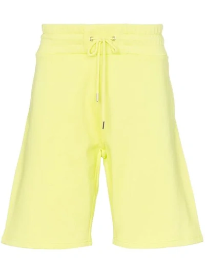 Kenzo Logo Print Bermuda Shorts In Yellow