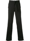 Moncler Waist Strap Trousers In Black