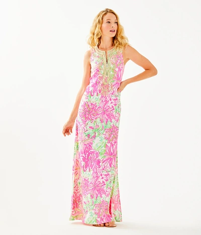 satin maxi bridesmaid dress Carnation Yellow Satin Maxi Dress - US 10