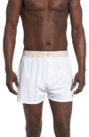 Versace Intimo Uomo Boxers In White/ Gold