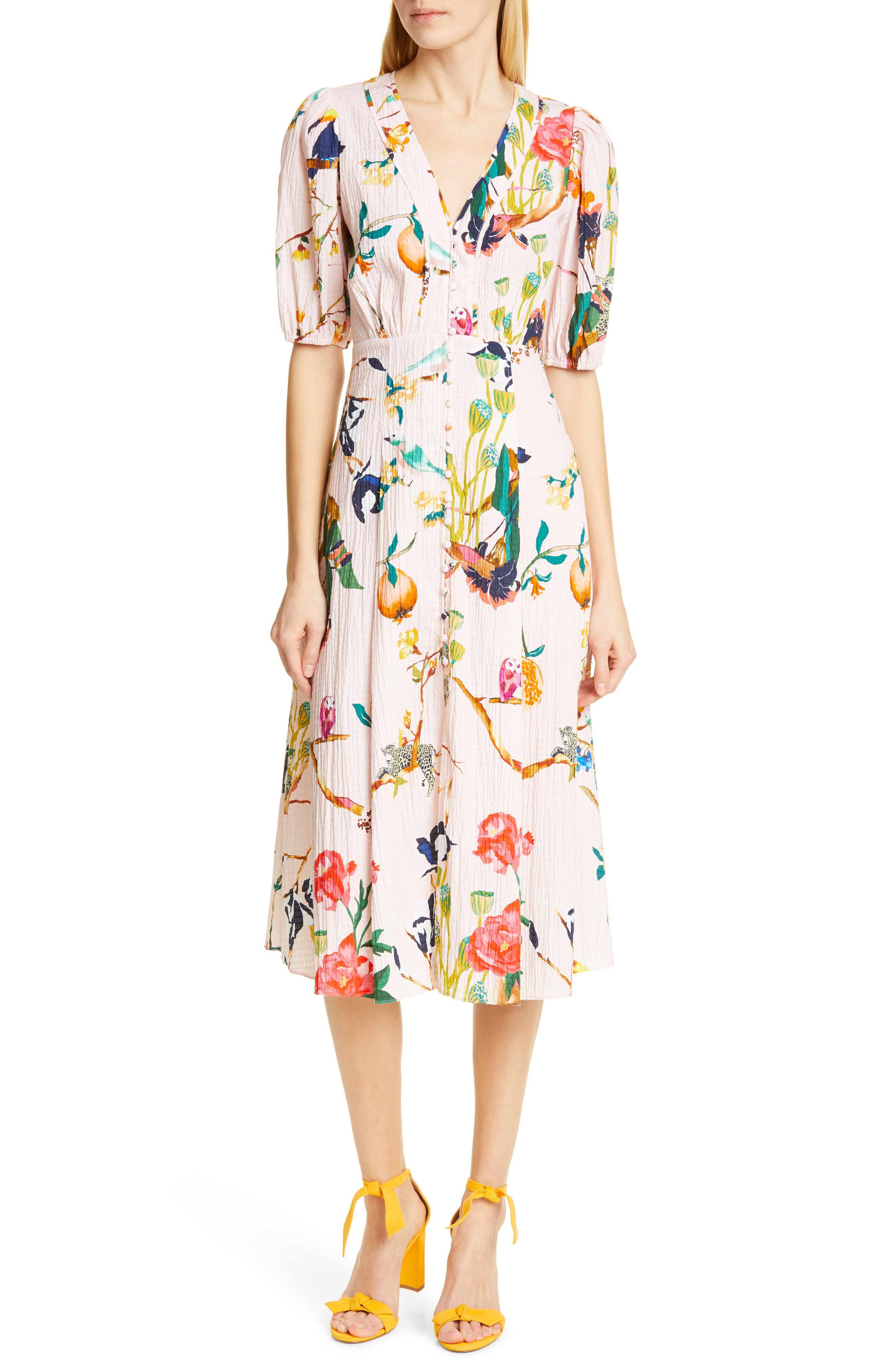 tanya taylor yellow dress