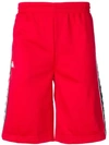 Kappa Appliqué Shorts In Red