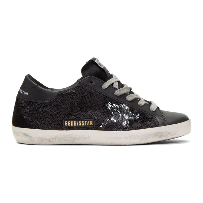 golden goose black sequin