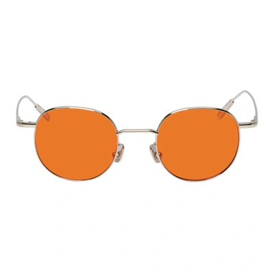Ambush Orange Karlheinz Sunglasses In Silver-orange Ssc3