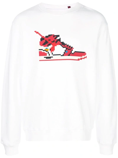 Mostly Heard Rarely Seen 8-bit Virgil 2 Sweatshirt In White