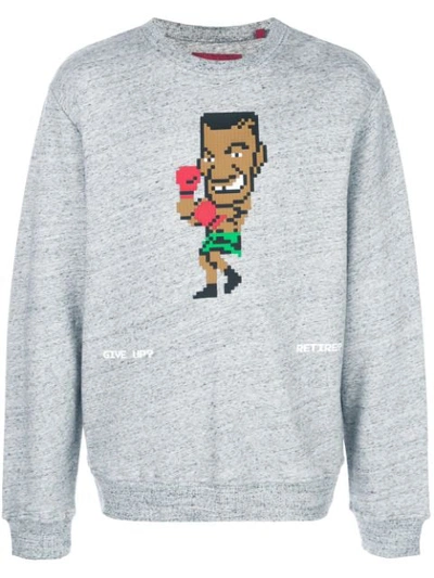Mostly Heard Rarely Seen 8-bit Knock Out Sweatshirt In Grey