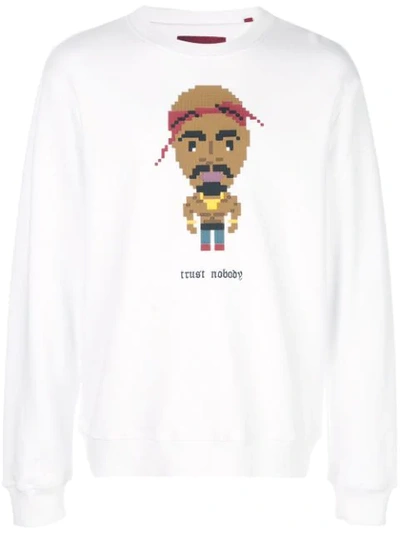 Mostly Heard Rarely Seen 8-bit Trust Nobody Sweatshirt In White