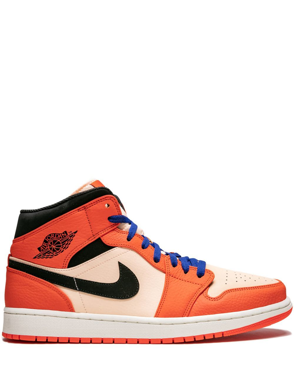 black team orange jordan 1