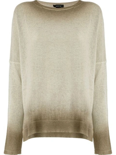 Avant Toi Oversized Gradient Jumper In Neutrals