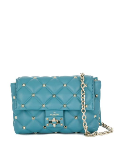 Valentino Garavani Small Candystud Crossbody Bag In Blue