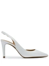 Michael Michael Kors Slingback Pumps In White