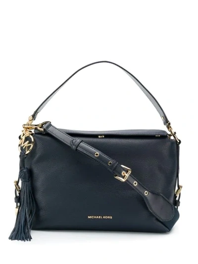 Michael Michael Kors Brooke Medium Pebbled Tote Bag In Blue