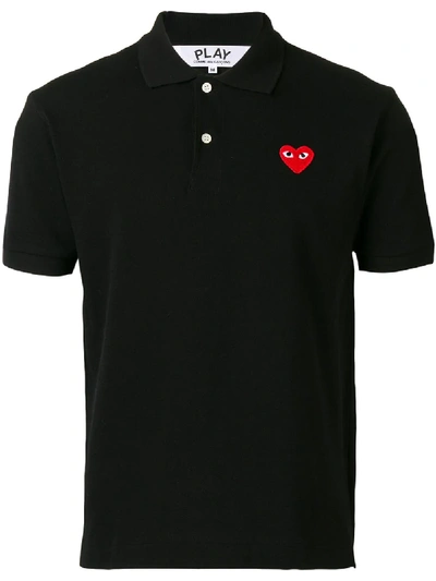 Comme Des Garçons Play Poloshirt Mit Logo - Schwarz In Black