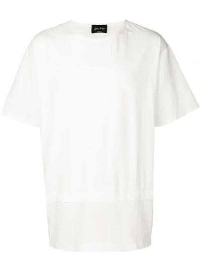 Andrea Ya'aqov Tiered Oversized T-shirt In White