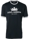 Dolce & Gabbana Milan Print T-shirt In B0665 Very Dark Blue 1