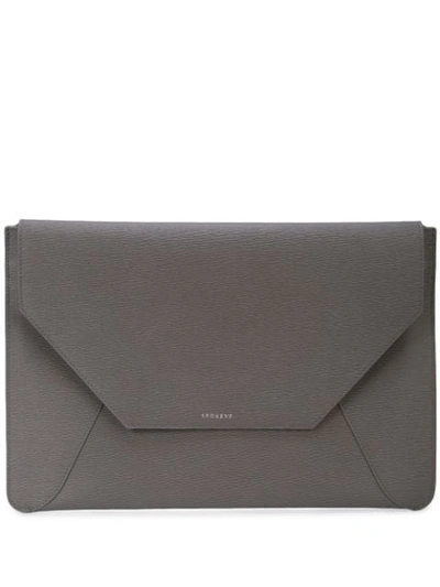 Senreve Envelope Sleeve Clutch In Grey