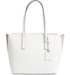 Kate Spade Medium Margaux Leather Tote - White In Optic White Multi