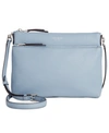 Kate Spade Medium Polly Leather Crossbody Bag - Blue In Horizon Blue/silver