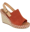 Toms Monica Slingback Wedge In Spice Suede