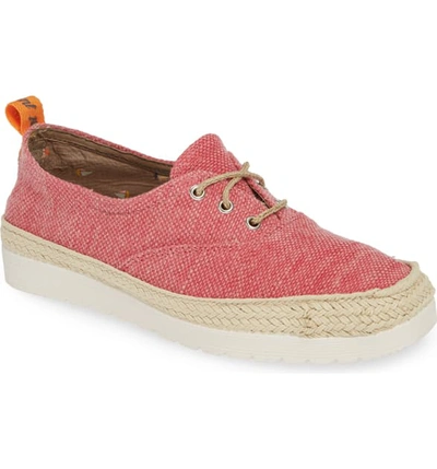 Toni Pons Bego Espadrille Sneaker In Red Canvas