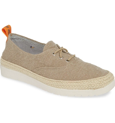 Toni Pons Bego Espadrille Sneaker In Stone Canvas