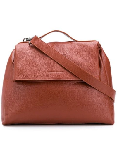 Fabiana Filippi Foldover Top Shoulder Bag In Brown