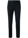 Dondup Cropped Skinny Trousers In Blue