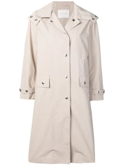 Mackintosh Hooded Rain Coat In Neutrals