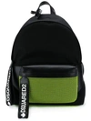 Dsquared2 Punk Backpack In Black