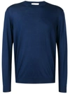 Cruciani Round Neck Jumper In Blue