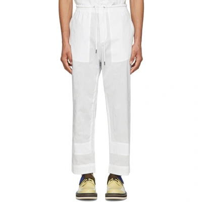 Craig Green Ghost Cotton Jogging Bottoms In White