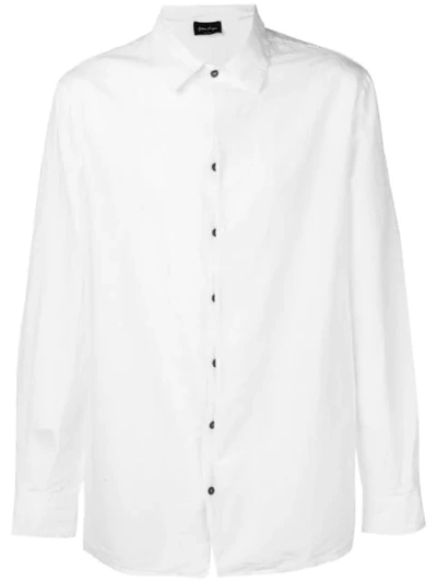 Andrea Ya'aqov Concealed Button Shirt In White