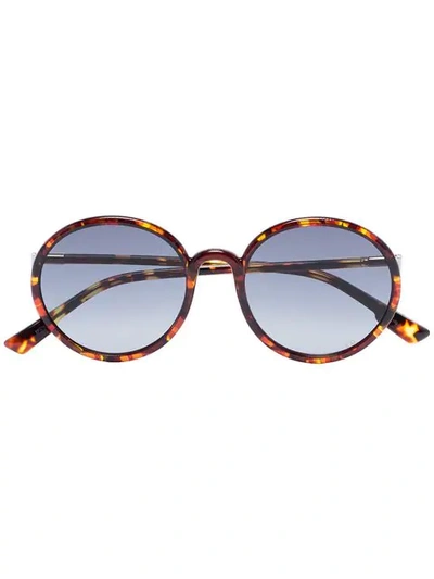 Dior Brown Sostellaire1 Tortoiseshell Round Sunglasses