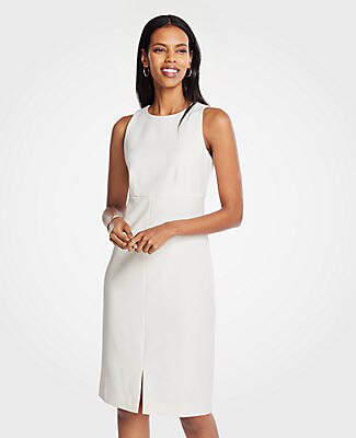 winter white sheath dress